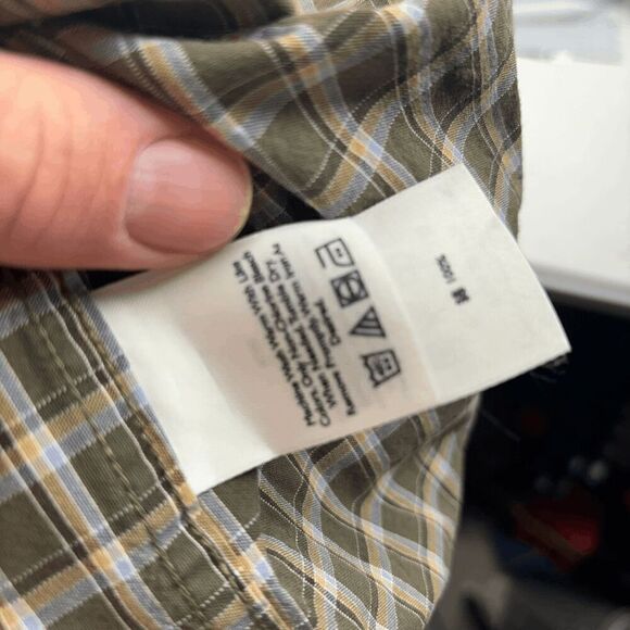 Eddie Bauer Relaxed Fit Men's Long Sleeve Shirt Green Small Plaid Size XL Heavy - Picture 6 of 6